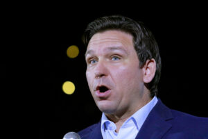 Florida Governor Ron DeSantis Campaigns With Senate Candidate Adam Laxalt In Nevada