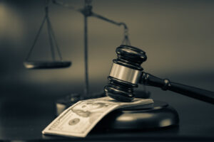 Unfair Justice, Money and gavel