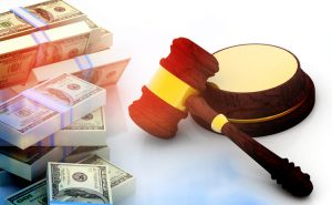 Judges Gavel And Dollar Cash